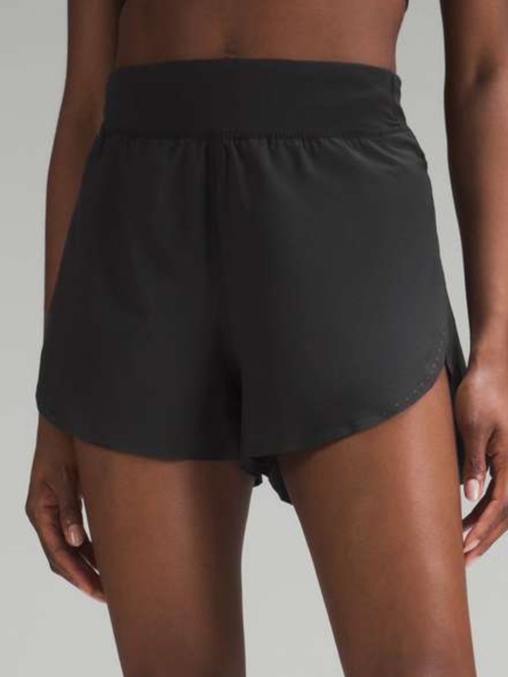 Lululemon Size 14 Fast and Free Reflective High-Rise Classic-Fit Short 3" Black
